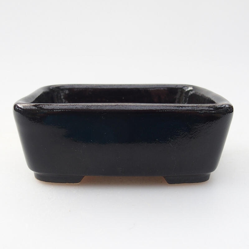 Ceramiczna miska bonsai 10 x 5,5 x 3,5 cm, czarna