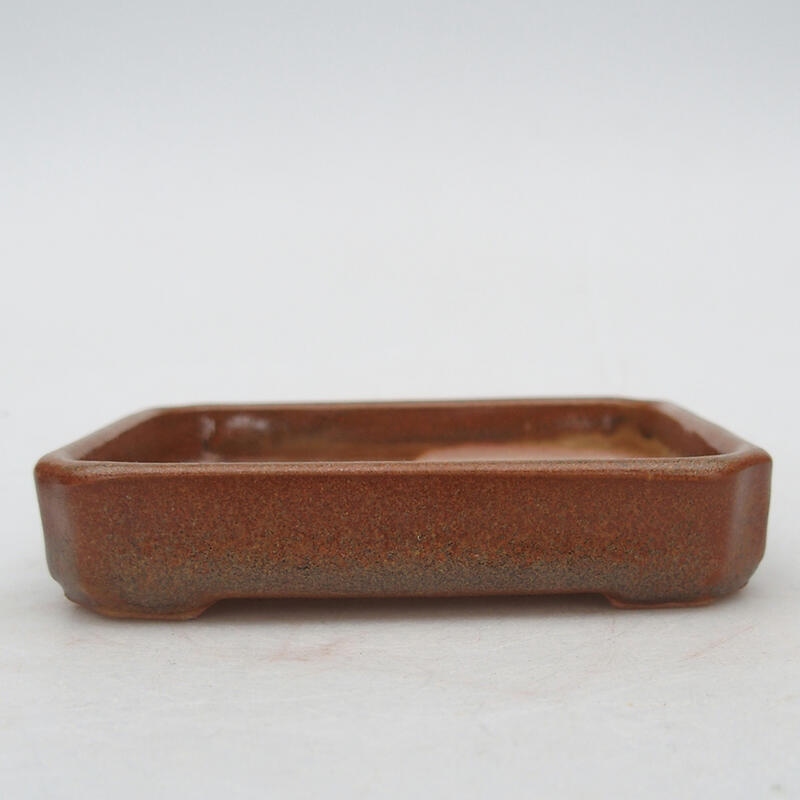 Ceramiczna miska bonsai 10 x 8 x 2 cm, kolor brązowy