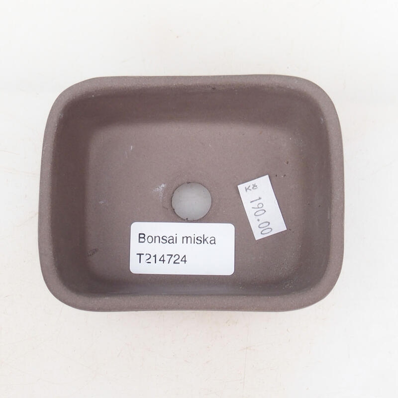 Ceramiczna miska bonsai 10 x 8 x 5 cm, kolor czerwony