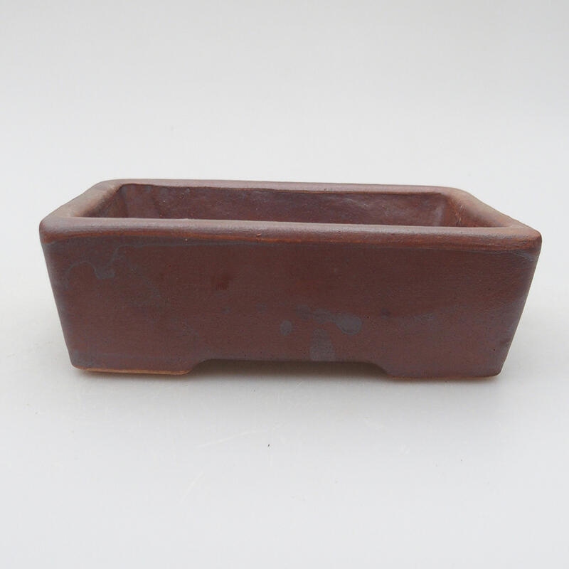 Ceramiczna miska bonsai 12 x 8,5 x 3,5 cm, kolor metaliczny