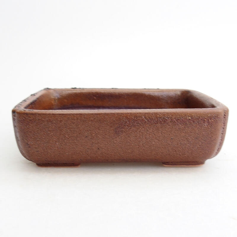 Ceramiczna miska bonsai 12 x 9 x 3,5 cm, kolor brązowy