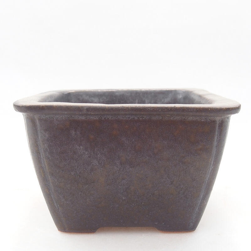 Ceramiczna miska bonsai 8,5 x 8,5 x 5,5 cm, kolor metaliczny