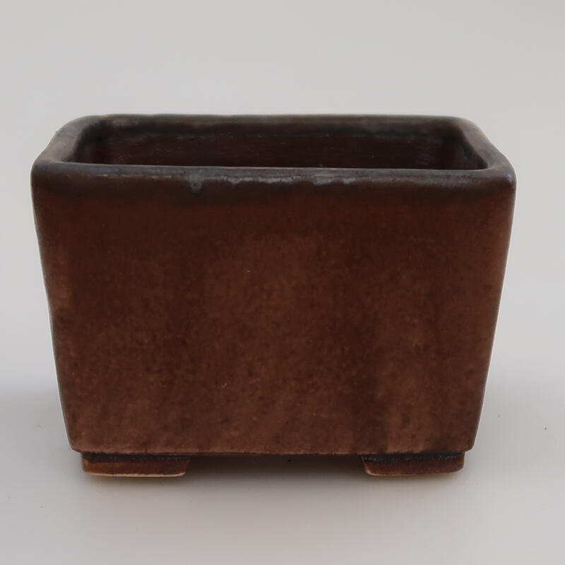 Ceramiczna miska bonsai 8,5 x 8,5 x 5,5 cm, kolor różowy