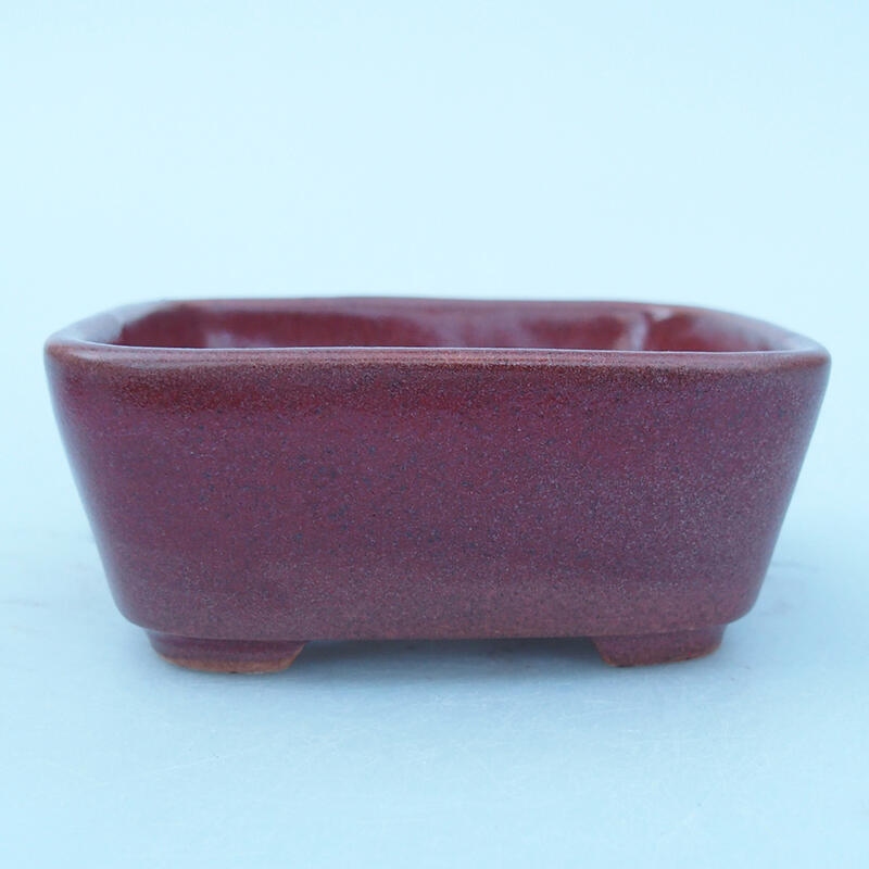 Ceramiczna miska bonsai 8 x 7 x 3 cm, kolor różowy