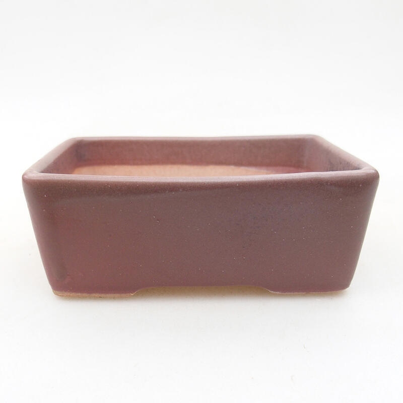 Ceramiczna miska bonsai 9,5 x 7 x 3,5 cm, kolor fioletowy