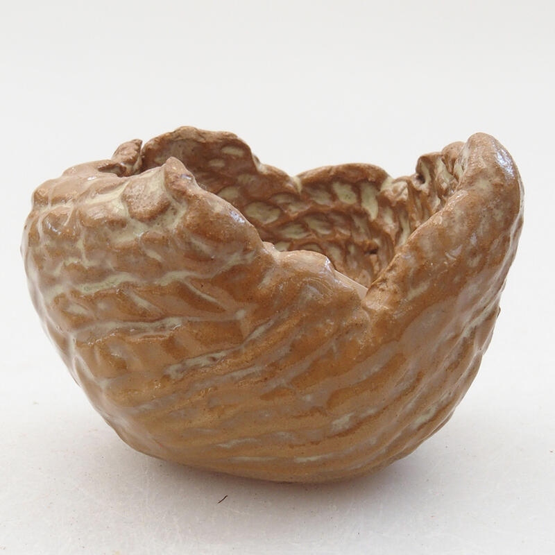 Muszla ceramiczna 6 x 5,5 x 4 cm, kolor beżowy