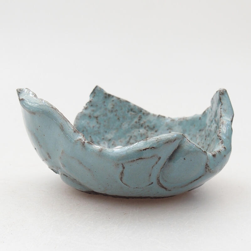 Muszla ceramiczna 7,5 x 7 x 4 cm, kolor niebieski