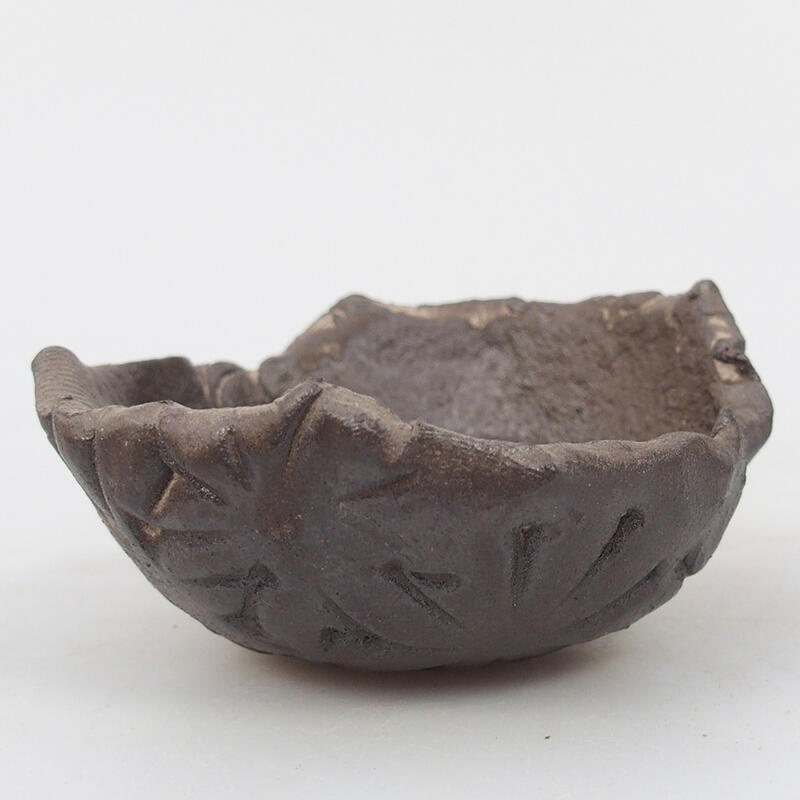 Muszla ceramiczna 8,5 x 8 x 4 cm, kolor brązowy