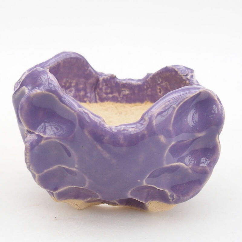 Muszla ceramiczna 9 x 8 x 6 cm, kolor fioletowy